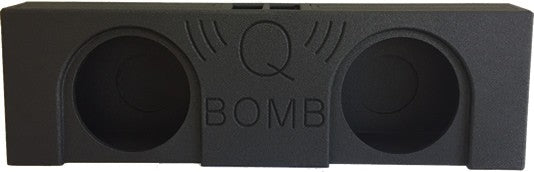 Q-Power Q Bomb coated bedliner  - QBTRUCK212VENTED - 2hole 12  Ported Truck Behind Seat Finsihed w/Bed Liner