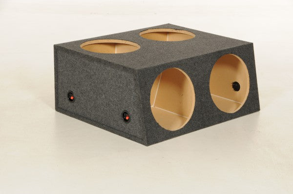 Q-Power - QBOMB15 4HOLE T - 4hole 15" Sealed  Finished with Durable Bed Liner 4 Sealed Chambers High Quality Spring Loaded Terminals Air Space: 1.60 Cubic Feet (per sub)  Height: 15"  Depth: 28"  Width: 34