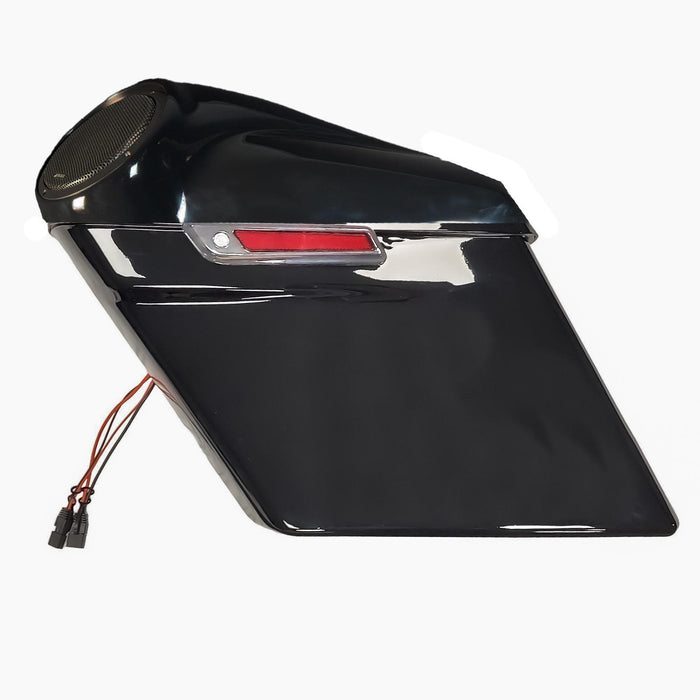 Cicada Audio - 14HDXBAG10LID8 - H-D® 2014-2023 EXTENDED Saddlebag System fully assembled. Includes: