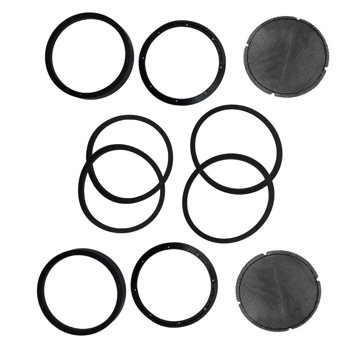 Cicada Audio - 14HDXBAG10LID8 - H-D® 2014-2023 EXTENDED Saddlebag System fully assembled. Includes: