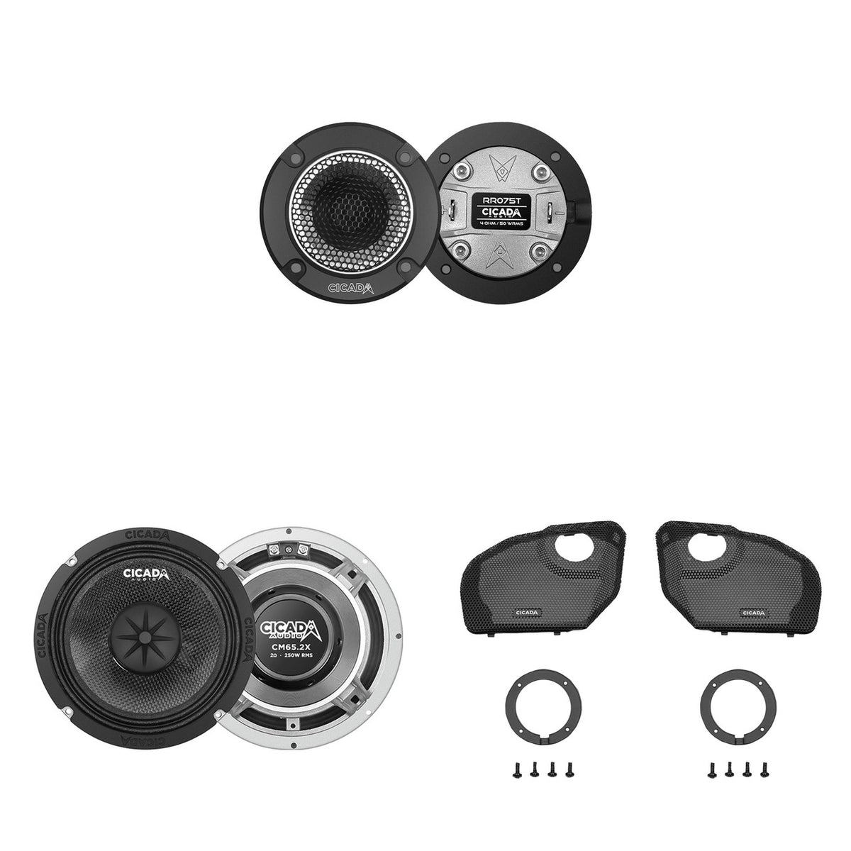 Cicada Audio - 24CXK65.4RG - Component 6.5-inch Kit w/RR075T