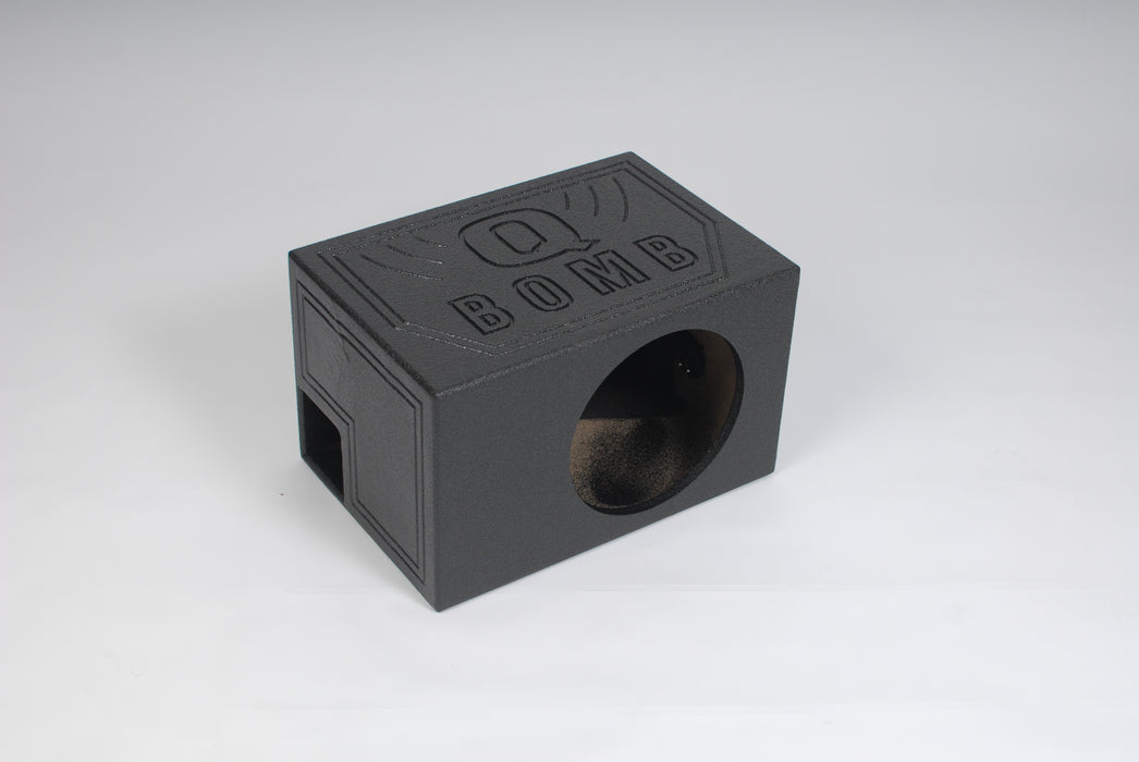 Q-Power Q Bomb coated bedliner  - QBOMB12VLSINGLE - Single 12  Side Ported Finshed w/Bed Liner
