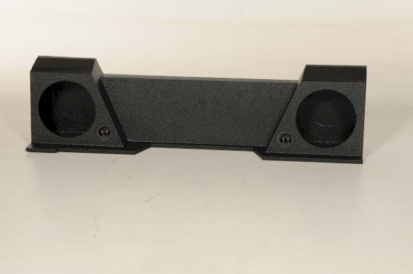 Q-Power - QBGMC10 2007 HT - 2hole 10" for GMC/Chevy 2007- 2013 Xcab HIGH Transmission   Underseat Downfire This vehicle has a large hump under the seat Finished with Durable Bed Liner 2007-2013 GMC/Chevy Xcab Does NOT fit Crew Cab  Air Space: 0.62 Cubic F