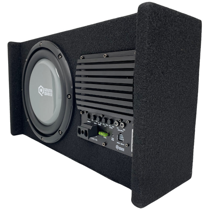 SoundQubed - HDS2-110SL-DA - Loaded Down Firing 10" Enclosure w/ Amplifier 250w/500w