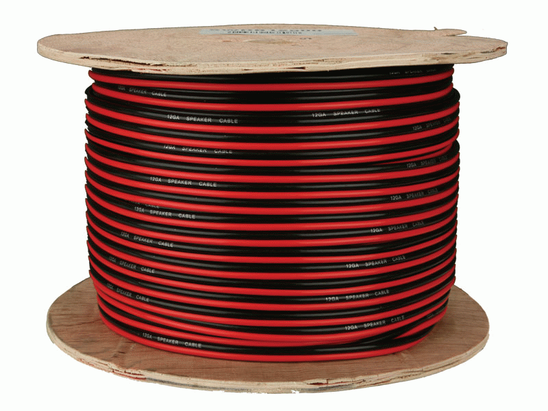 Install Bay - SWRB14500 - Speaker Wire 14 Gauge Red-Black Paired - Coil of 500 feet
