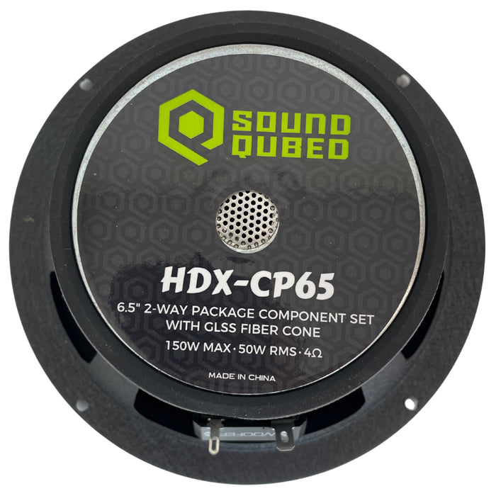 SoundQubed - HDX-CP65 - 2-way 6.5" Component Speaker with 2.25" Tweeter 50w/150w