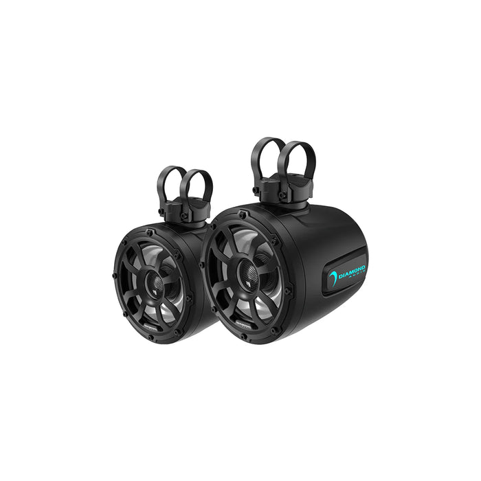 Diamond - POD65F4B - 6.5"2-way speaker tower pod B- lack