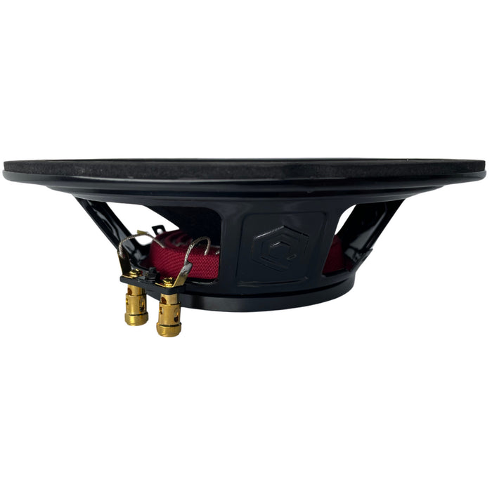 SoundQubed - HDC-PA8SL-4 - 8" Neodymium midrange dome cap 2" Voice Coil 200w/400w -- Frequency Response 100Hz - 12KHz Ultra Slim Space-saving Design with 2.4" Mounting Depth