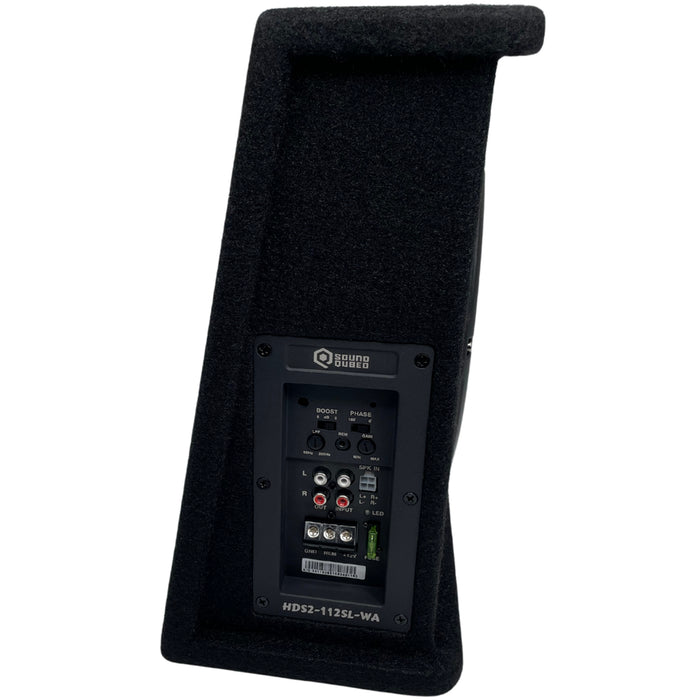 SoundQubed - HDS2-112SL-WA - Loaded Wedge 12" Enclosure w/ Amplifier 350w/700w