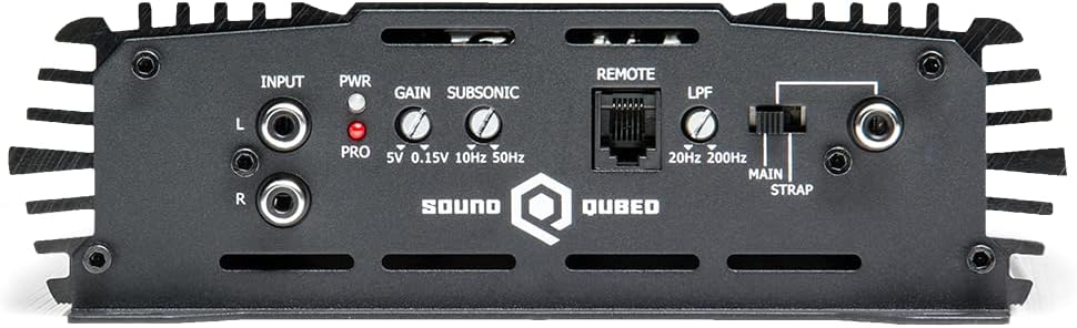 SoundQubed - S1-1250 - 1250w RMS Mono Amplifier - Strappable