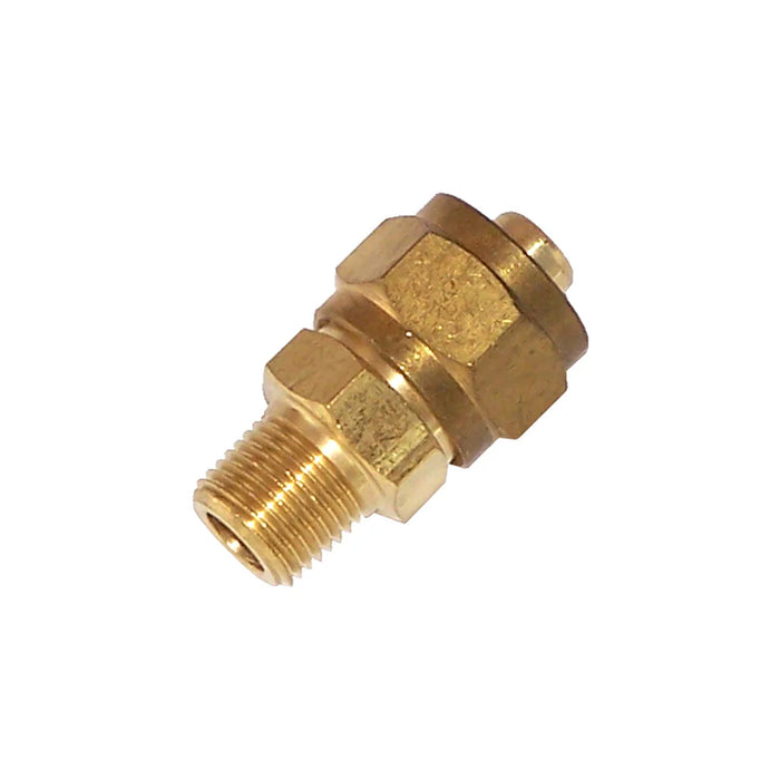 Kleinn - 51214 - 1/4 Inch M NPT straight compression fitting for 1/2 Inch O.D. air line tubing