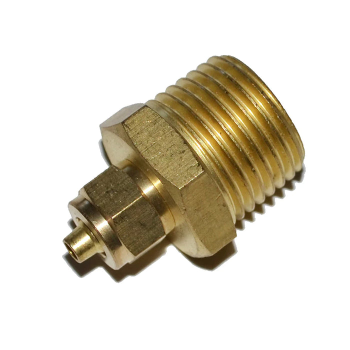Kleinn - 51412 - 1/2 Inch M NPT straight compression fitting for 1/4 Inch O.D. air line tubing