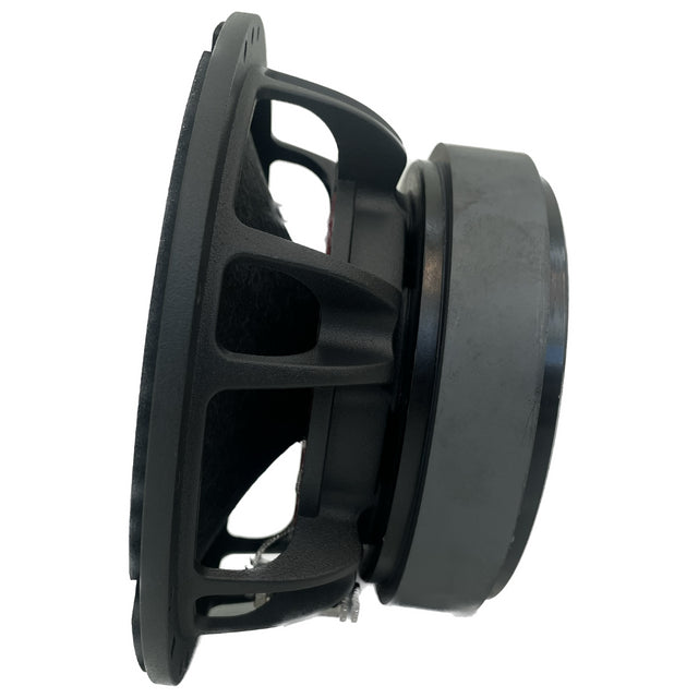 SoundQubed - HDX-PA65M-8 - 6.5" midrange with dome cap - 1.5" 8 ohm Voice Coil - 300w/600w Frequency Response 100Hz - 8KHz