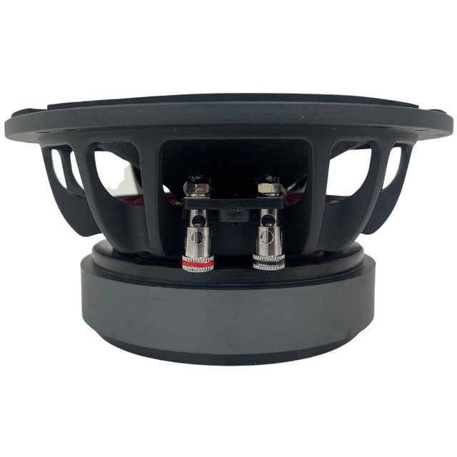 SoundQubed - HDX-PA6B-4 - 6.5" midrange with bullet - 1.5" 4 ohm Voice Coil - 300w/600w Frequency Response 100Hz - 10KHz