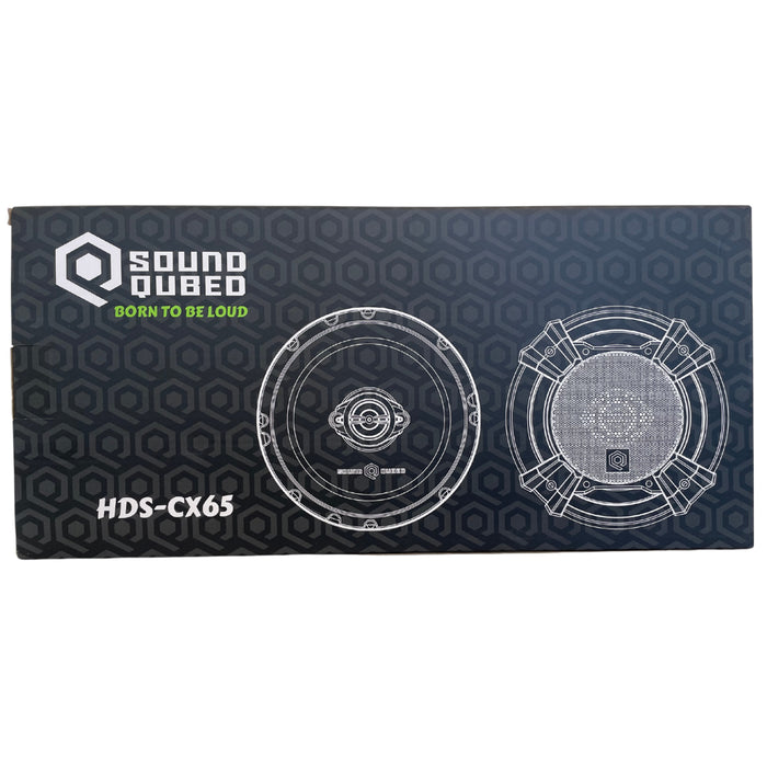 SoundQubed - HDS-CX65 - 2-way 6.5" coaxial speaker - 4 ohm - 50w/150w - with grills