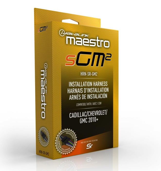 Maestro - HRN-SR-GM2 - MSR compatible radio replacement harness for select 2010 & up GM vehicles