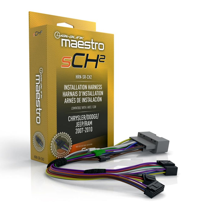 Maestro - HRN-SR-CH2 - MSR compatible radio replacement harness for select Chrysler, Dodge, and Jeep vehicles 2004 and up