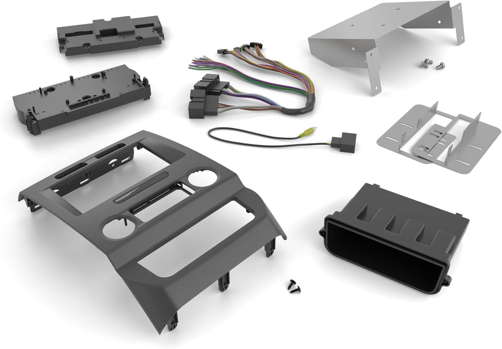 Maestro - KIT-FTR1 - Dash kit and T-harness solution for 2015 and up Ford F150 and Superduty. Includes T-harness, radio panel, steel radio brackets and USB adapter