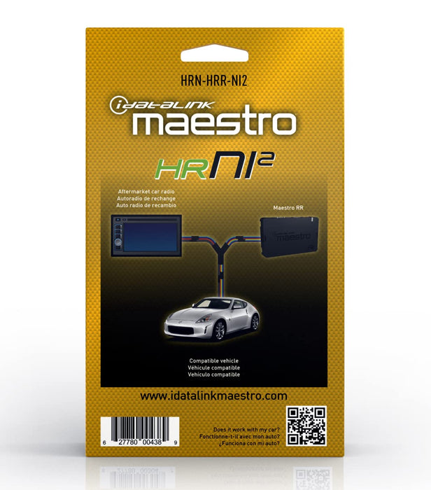 Maestro - HRN-HRR-NI2 - RR and RR2 compatible radio replacement harness for select 2017-2020 Nissan vehicles