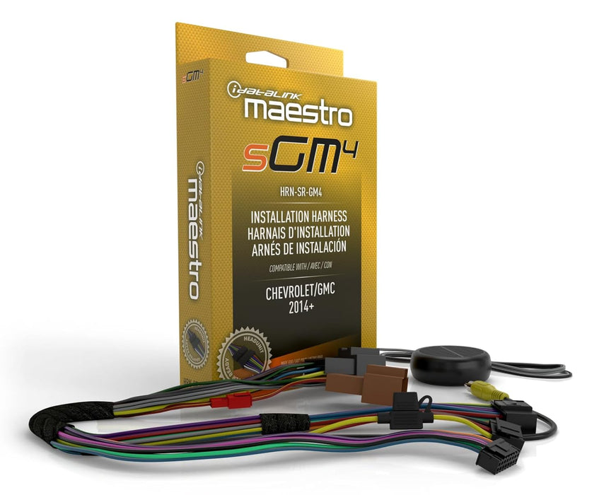 Maestro - HRN-SR-GM4 - MSR compatible radio replacement harness for select 2016 & up GM vehicles