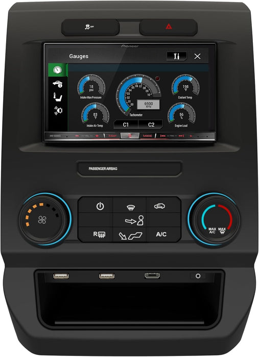 Maestro - KIT-FTR1 - Dash kit and T-harness solution for 2015 and up Ford F150 and Superduty. Includes T-harness, radio panel, steel radio brackets and USB adapter