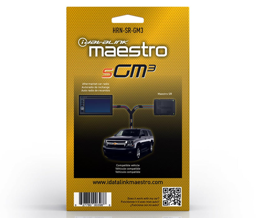 Maestro - HRN-SR-GM3 - MSR compatible radio replacement harness for select 2014 & up GM vehicles