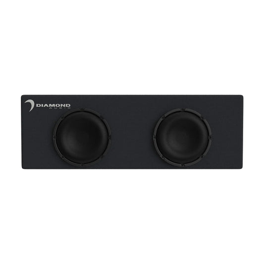 Diamond - DESMB10DA - DES Microbox Dual 10" Active Amplfied Subwoofer Enclosure Loaded with grill