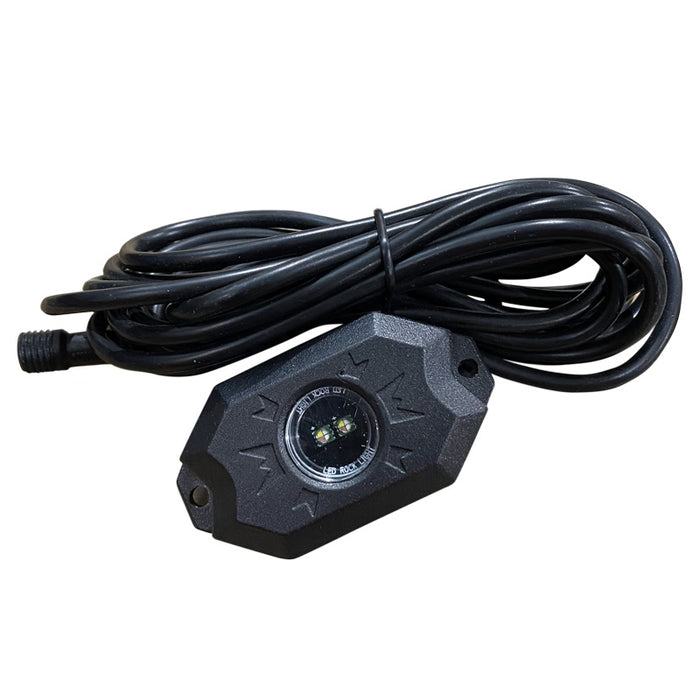 RaceSport - RS4PRGBW NEW 4-POD RGBW Hi-Power Rock Light Complete Kit with Bluetooth APP controls in Retail Box