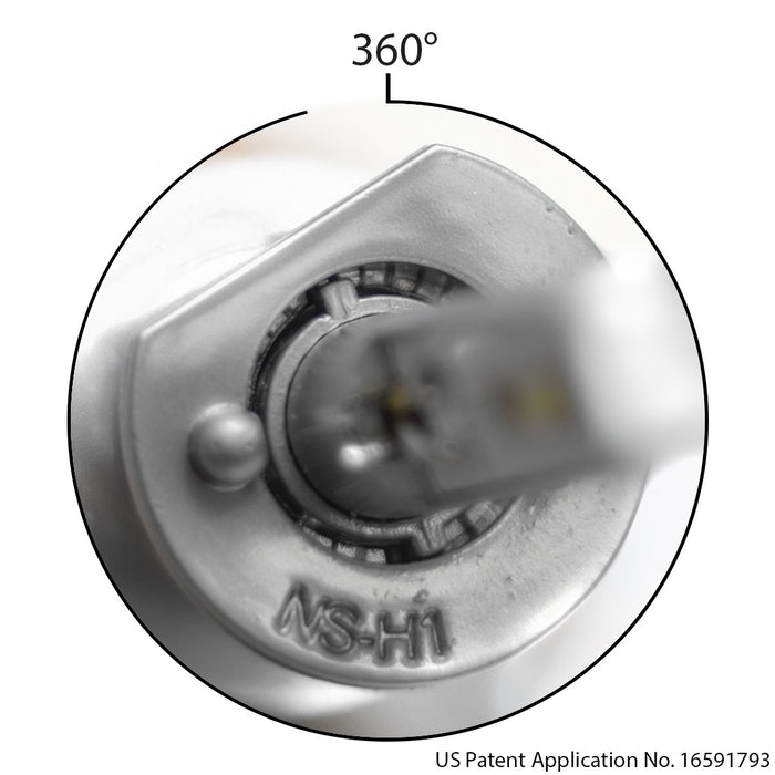 Race Sport H1G4LED - H1 GEN4® LED Headlight Conversion Kit with Focus Optics, and copper stranded rope heat sinks - Patent Approved Design