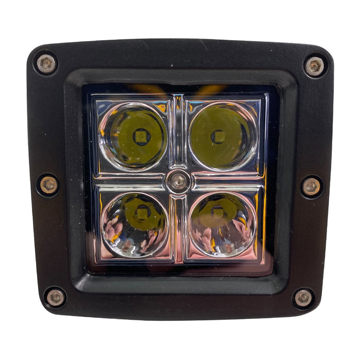 Race Sport RS4L3X316W - Street Series 3x3in 16W 4-LED CREE Cube Spot Light w/ Amber Optional Cover