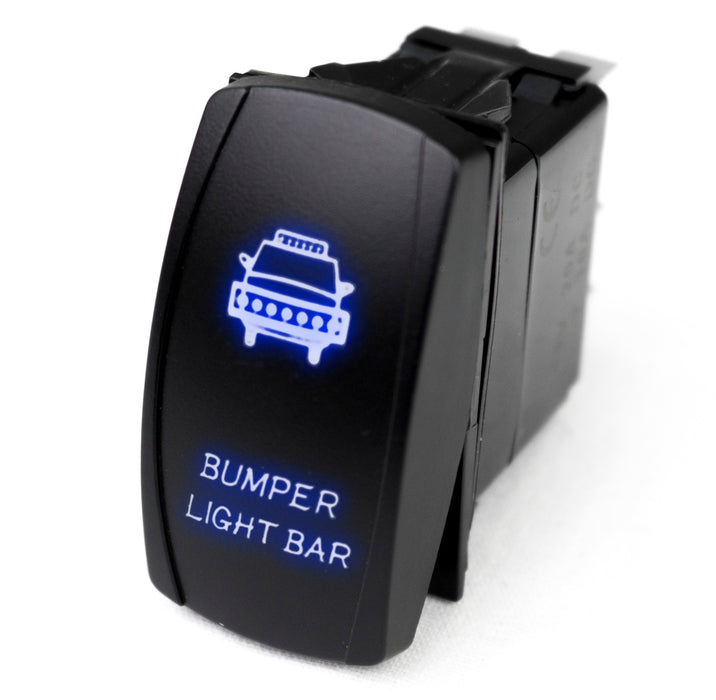 Race Sport RSLJ3B - LED Rocker Switch w/ Blue LED Radiance (Bumper Light Bar)