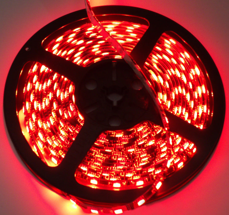 RaceSport - RS-5050-5MR - 16ft (5M) 5050 LED Strip (Red) - Tape Strip Reel Custom Lighting System