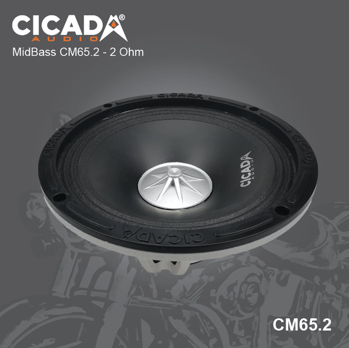 Cicada - CM65.2 - 500WRMS -  PAIR N35 NEO Magnet 2.0" - 2 Ohm Voice Coil WaterProof IMPP Cone