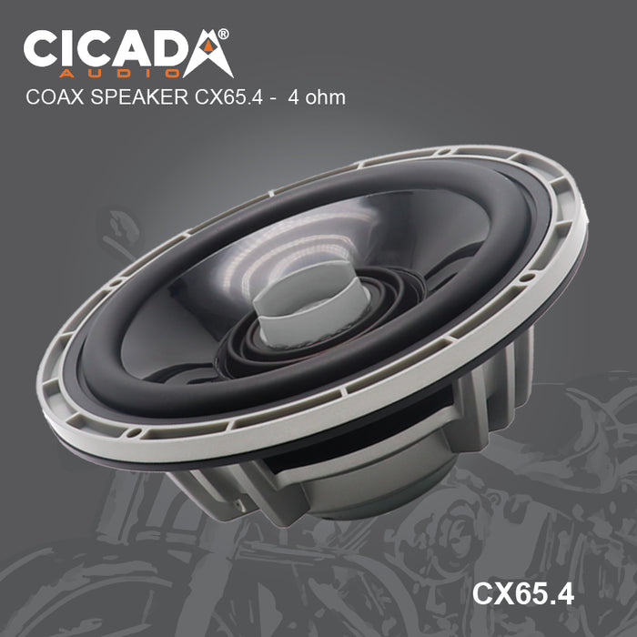 Cicada - CX65.4 - 200WRMS -  PAIR N35 NEO Magnet 1.4" - 4 Ohm Voice Coil WaterProof IMPP Cone