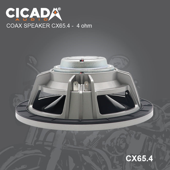 Cicada - CX65.4 - 200WRMS -  PAIR N35 NEO Magnet 1.4" - 4 Ohm Voice Coil WaterProof IMPP Cone