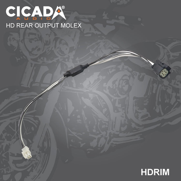 Cicada - HDFoM - Front Input Molex Harness For: DSP125.4D/ DSP150.4D/CX250.2D/ CX150.4D"PLUG & PLAY" Into HD speaker wiring harness