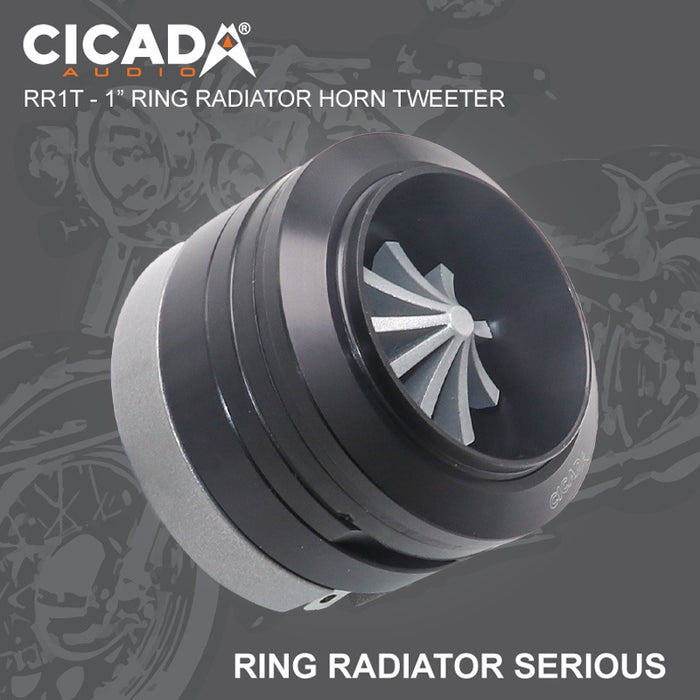 Cicada - RR1T - 100WRMS -  PAIR N35 NEO Magnet 1.0" - 4 Ohm Voice Coil 107dB Sensitivity