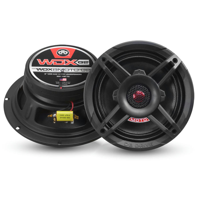 DB Drive - WDX8MOTO-G2 - 8" 2-WAY LOUD SPEAKERS