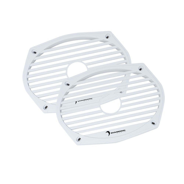 Diamond - MS69CXG - Motorsport 6" x 9" coaxsub grills white, pair