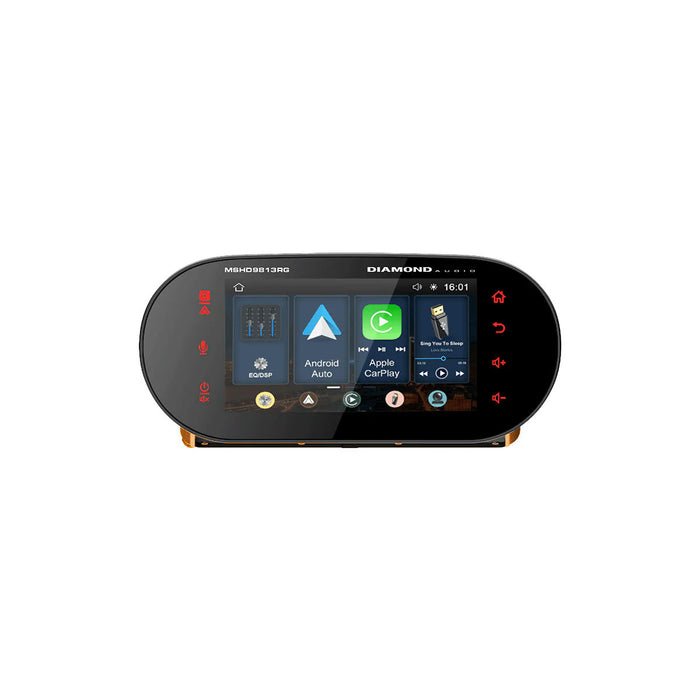 Diamond - MSHD9813RG - DIAMOND AUDIO MOTORSPORTS RADIO FOR
HARLEY 9813 ROAD GLIDE WITH ANDROID
AUTO/APPLE CAR PLAY BLUETOOTH
WATERPROOF