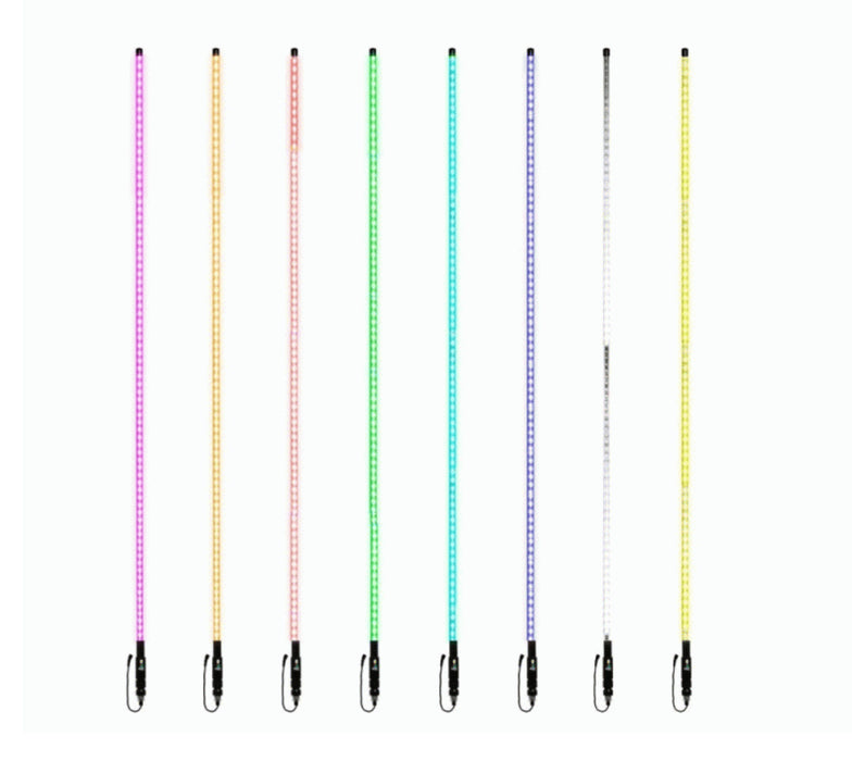 Heise - MPS-RGBWHIP4-1 - RGB LED Whip Antenna - 4ft