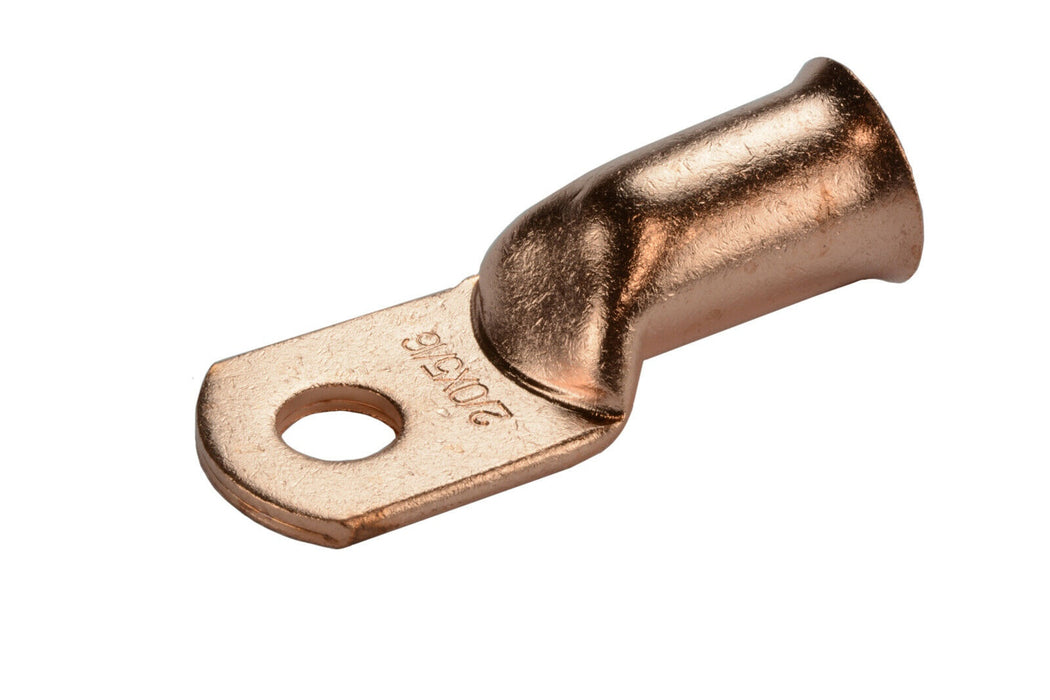 Install Bay - CUR20516 - Copper Uninsulated Ring Terminal 2/0 Gauge 5/16 inch