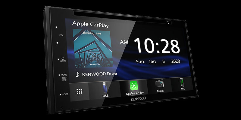 Kenwood - DDX5707 - 6.8" Capacitive Screen DVD Receiver, Car Play Ready, Android Auto Ready, Bluetooth, Wired Mirroring for Android Phones, Rear USB, 3 Pre-outs 2 volts