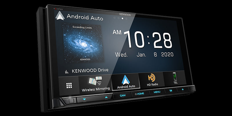 Kenwood - DDX9707S - 6.95"  WVGA DVD Receiver, Wireless Car Play Ready, Wireless Android Auto Ready, Wired Mirroring for iPhone and Android, Dash-Cam Ready, Dual Rear USB, Pandora/Spotify Link for iPhone and Android phones, SiriusXM Ready,  4 Camera Input