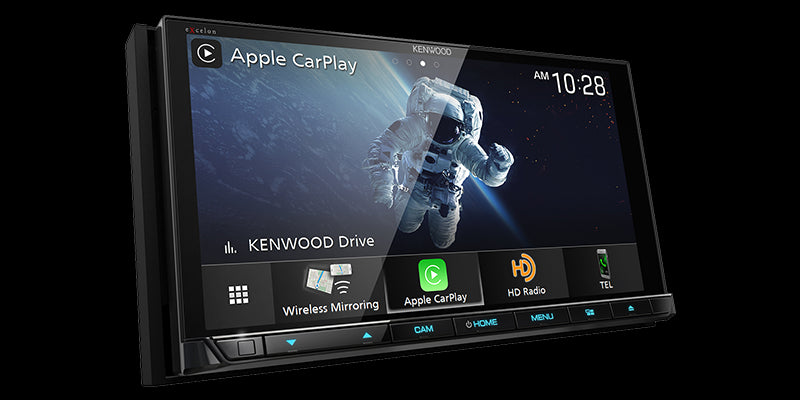 Kenwood - DDX9707S - 6.95"  WVGA DVD Receiver, Wireless Car Play Ready, Wireless Android Auto Ready, Wired Mirroring for iPhone and Android, Dash-Cam Ready, Dual Rear USB, Pandora/Spotify Link for iPhone and Android phones, SiriusXM Ready,  4 Camera Input