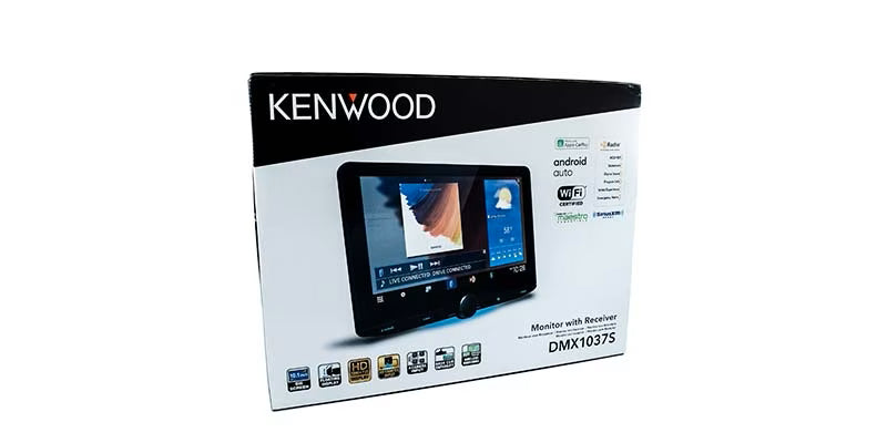 Kenwood - DMX1037S - 10.1 HD Capacitive Screen Media Receiver, Wireless Car Play Ready, Wireless Android Auto Ready, Wireless Android Mirroring, HDMI Input, Dash-Cam Ready, Bluetooth, HD Radio, Rear USB, SiriusXM Ready, 4 Camera Inputs,Front & Rear HD Cam