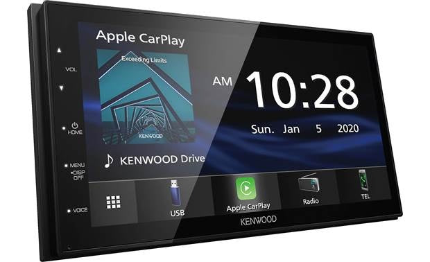 Kenwood - DMX4707S - 6.8" Capacitive Screen Media Receiver, Car Play Ready,  Android Auto Ready, Wired Mirroring for