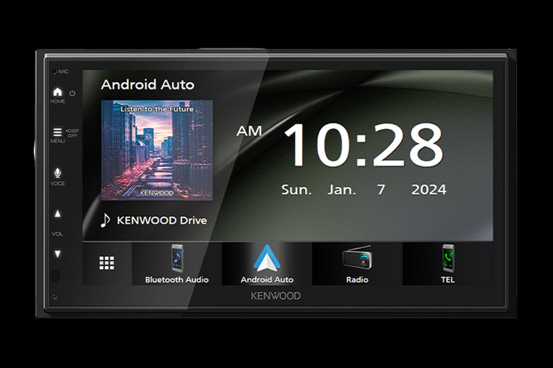 Kenwood - DMX4710S 6.8 inch, Car Play, Android Auto Compatible, Maestro Ready. 3 Pre-Outs 2.5 Volts, XM Ready.