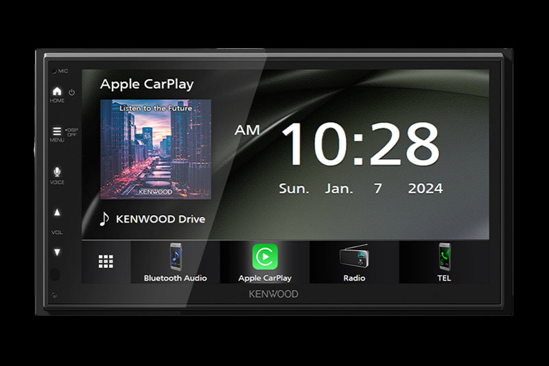 Kenwood - DMX4710S 6.8 inch, Car Play, Android Auto Compatible, Maestro Ready. 3 Pre-Outs 2.5 Volts, XM Ready.