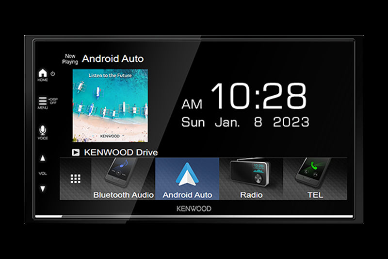 Kenwood - DMX7709S - 6.8" Capacitive Screen Media Receiver, Car Play Ready,  Android Auto Ready, Mirroring for Android Phones (USB), HDMI Input, Rear USB, Front & Rear Camera Inputs, 3Preouts (4V), iDatalink Maestro Ready, SXM Ready